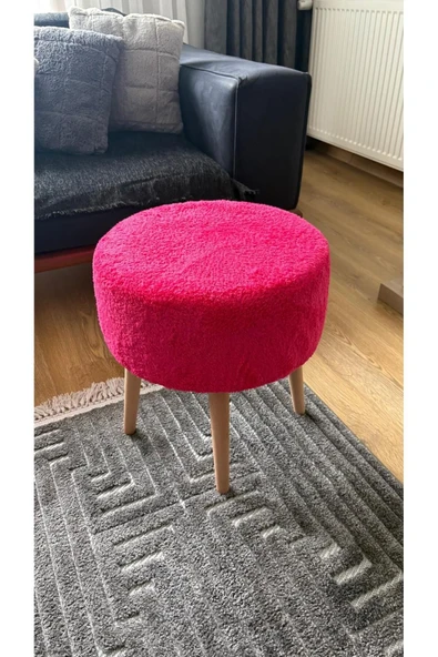 Fahrettin Küçük ROMA Wellsoft Çok Amaçlı Dekoratif Puf Kedi Yatağı Makyaj Masası Pufu Oturma Odası Pufu Orta Sehpa - 2