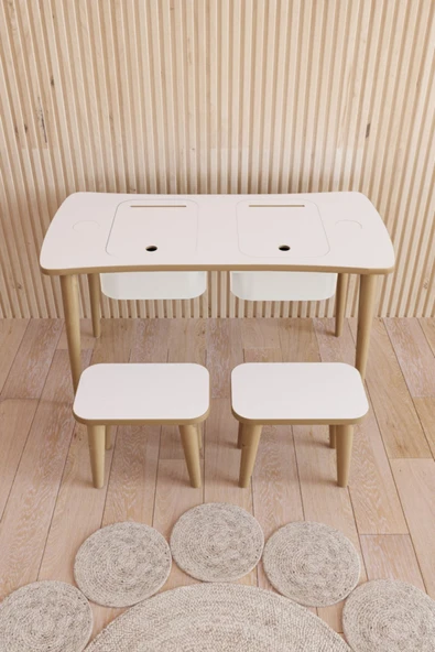 Fahrettin Küçük Çocuk Masası Aktivite Masası Çalışma Masası Oyun Masası - 2