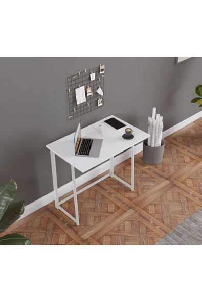 Fahrettin Küçük Work Katlanabilir Çalışma Masası Bilgisayar Masası Çizim Masası 50x80 Cm - 2