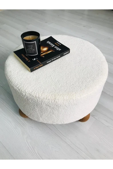 Fahrettin Küçük Puf El Yapımı Puf Kedi Yatağı Makyaj Masası Pufu Salon Pufu Oturma Odası Pufu Orta Sehpa - 2