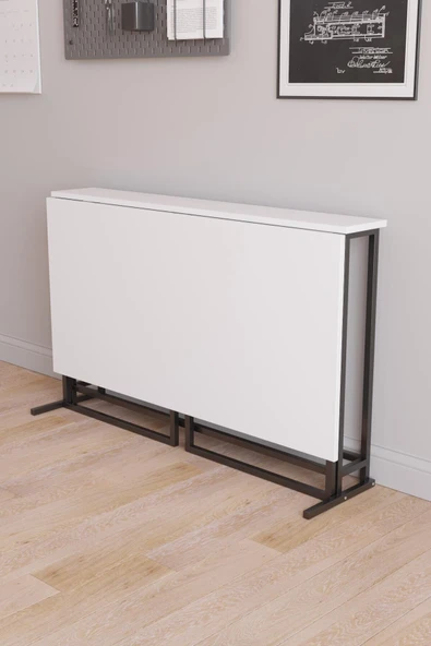 Fahrettin Küçük Worklife Katlanabilir Çalışma Masası Bilgisayar Masası Çizim Masası (beyaz) - 3