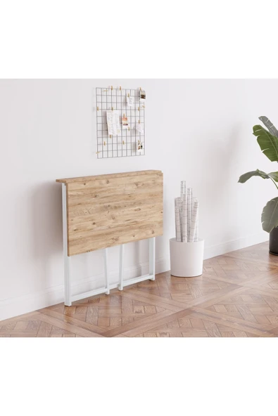 Fahrettin Küçük Work Katlanabilir Pratik Çalışma Masası Bilgisayar Masası Çizim Masası 50x80 Cm - 3