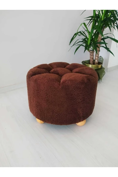 Fahrettin Küçük Puf El Yapımı Puf Kedi Yatağı Makyaj Masası Pufu Salon Pufu Oturma Odası Pufu Orta Sehpa - 2