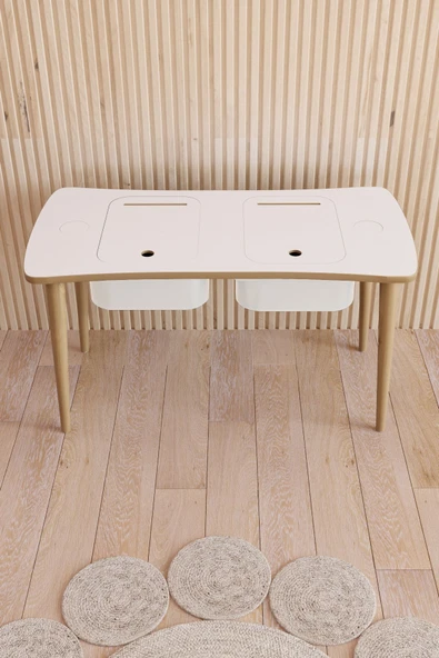 Fahrettin Küçük Çocuk Masası Aktivite Masası Çalışma Masası Oyun Masası - 2