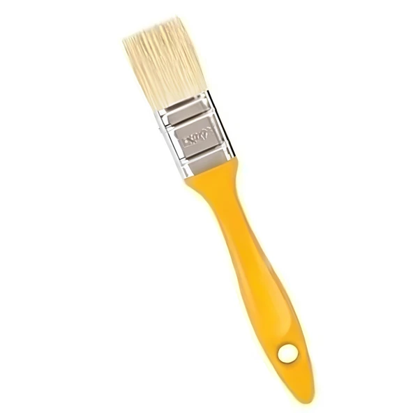 Kestirme Boyama Fırçası No 1.5 Numara Plastik Saplı Tavan Boya Kıl Fırça İç Dış Cephe - 3