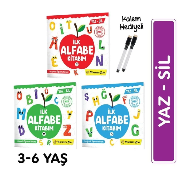 İlk Alfabe Kitabım Yaz Sil Seti ürün görseli 1