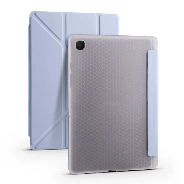 Galaxy Tab A7 10.4 T500 2020 Kılıf Zore Tri Folding Kalem Bölmeli Standlı Kılıf - 9