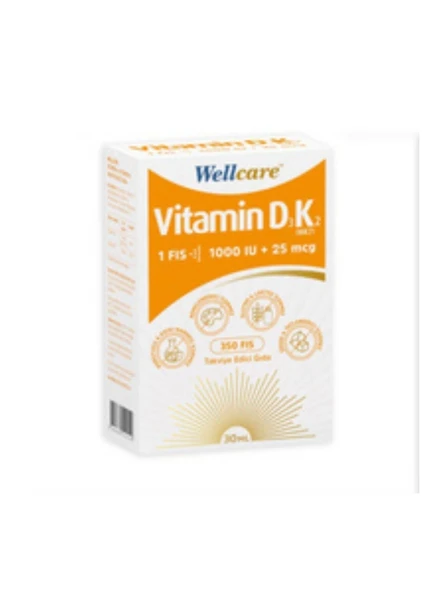 Wellcare Vitamin D3 + K2 30 ml - 1