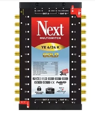 Next YE-6/24 Kaskatlı Gold Multiswitch Uydu Santrali ürün görseli