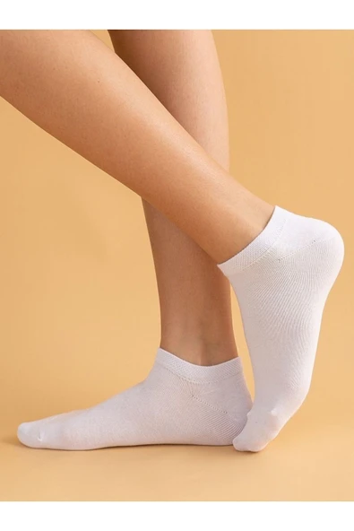 Unisex Düz 5'li Patik Çorap - 5