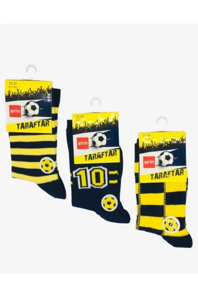 3'lü Çocuk Taraftar Çorabı