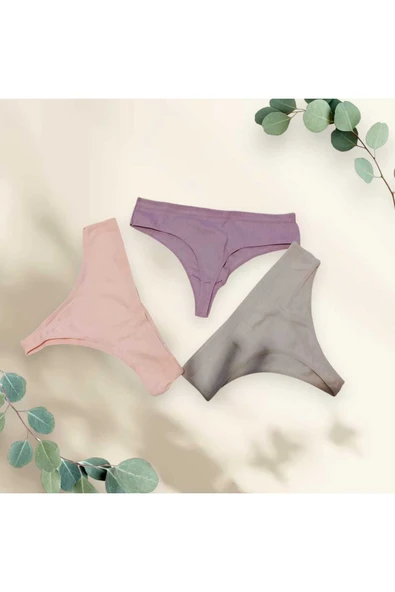 HUMA ONE RENKLİ TANGA  3'li Paket  100/100 PAMUKİPLİĞİNDEN ÜRETİLMİŞTİR