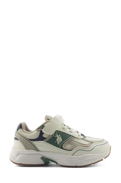 U.S. Polo Assn. SUPOLE 5FX 101946620 Erkek Çocuk Spor Ayakkabı Bej 31-35 - 2