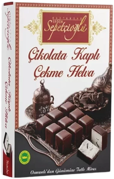 SEPETCİOĞLU 320 GR .ÇİKOLATA KAPLI ÇEKME HELVA 8 AD.