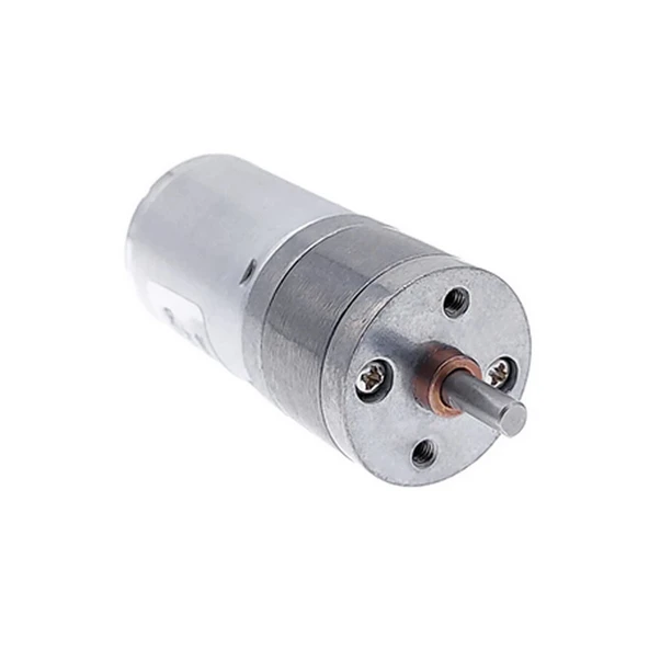 12V 5Rpm JGA25-370 Redüktörlü DC Motor  Metal Dişli Yüksek Tork Kuvvet 25mm Robot Oyuncak RC Araba Medikal Otomasyon - Resim 4