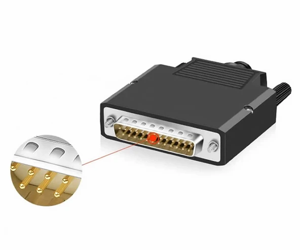 Kutulu DB25 to Dip Adaptör Erkek Terminal Soket  25 Pin D-Sub Paralel Port Haberleşme Uart DC 3V 5V Bilgisayar Modem Uydu Alıcı GSM Barkod Yazarkasa Firmware Güncelleme - Resim 2