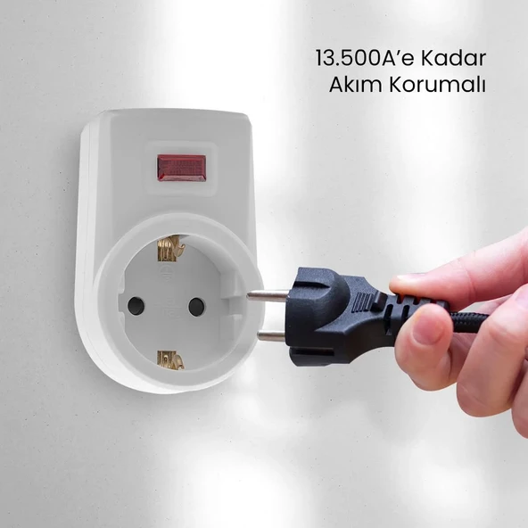 GOLDMASTER SP-01 TEKLİ AKIM KORUMALI PRİZ 6522401 - 2