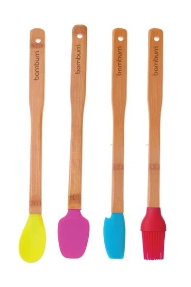 BAMBUM ZOLLY - 4'LÜ SPATULA SETİ BÜYÜK