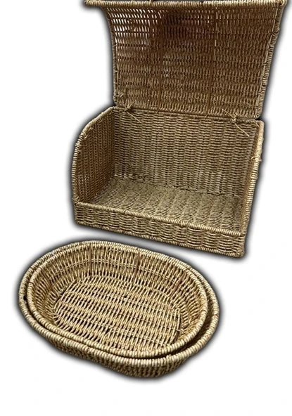 Mien Rattan Ekmeklik + 2 Adet Sepet - 2