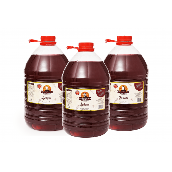 3 Adet 5 Litre %100 Doğal, Taze & Geleneksel El Yapımı Şalgam (Acıları Yanında) Meşhur Şalgamcı Fikri Dayı - 1
