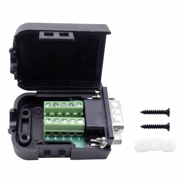 Kutulu DB9 to Dip Adaptör Erkek Terminal Soket  9 Pin D-Sub Seri Port  RS232 RS485 Haberleşme Uart DC 3V 5V Bilgisayar Modem Uydu Alıcı GSM Firmware Güncelleme - 4