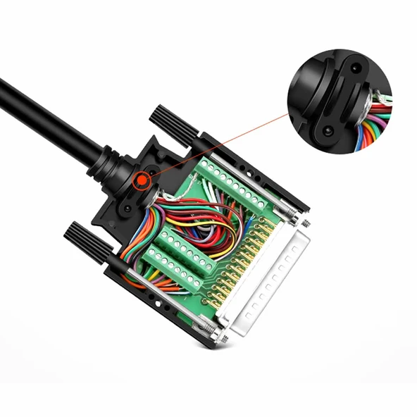 Kutulu DB25 to Dip Adaptör Dişi Terminal Soket  25 Pin D-Sub Paralel Port Haberleşme Uart DC 3V 5V Bilgisayar Modem Uydu Alıcı GSM Barkod Yazarkasa Firmware Güncelleme - Resim 7