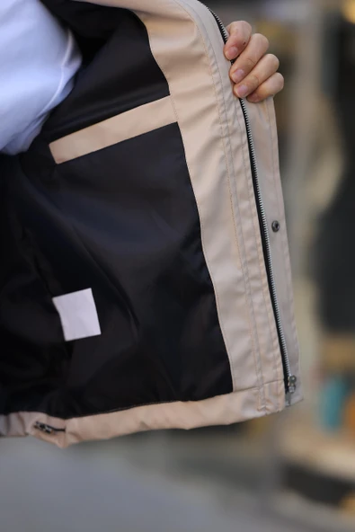 ERKEK TORBA CEPLİ BAHARLIK DERİ CEKET - 8