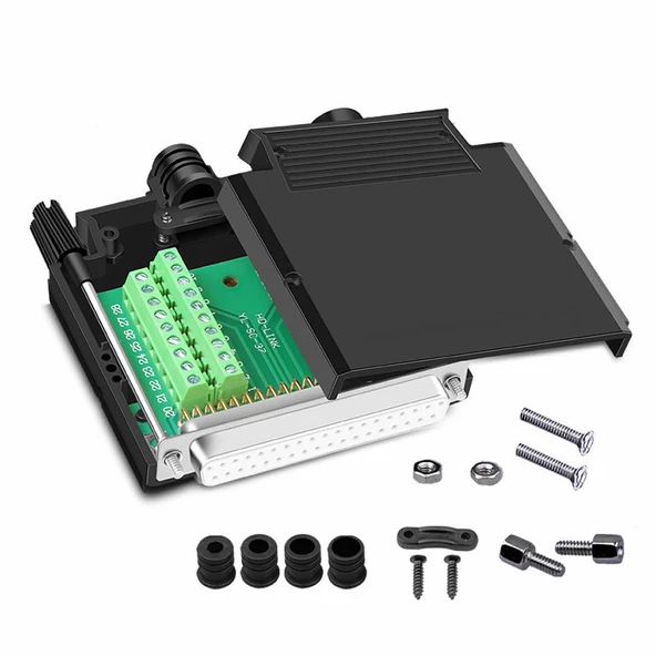 Kutulu DB25 to Dip Adaptör Dişi Terminal Soket  25 Pin D-Sub Paralel Port Haberleşme Uart DC 3V 5V Bilgisayar Modem Uydu Alıcı GSM Barkod Yazarkasa Firmware Güncelleme
