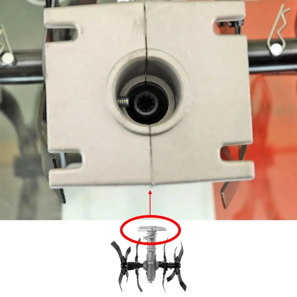 Solax 28 mm 9 Diş Tırpan Yedek Çapa Aparatı Bıçağı MTP2 Toprak İşleme Belleme Çapalama Uyumlu - Resim 7