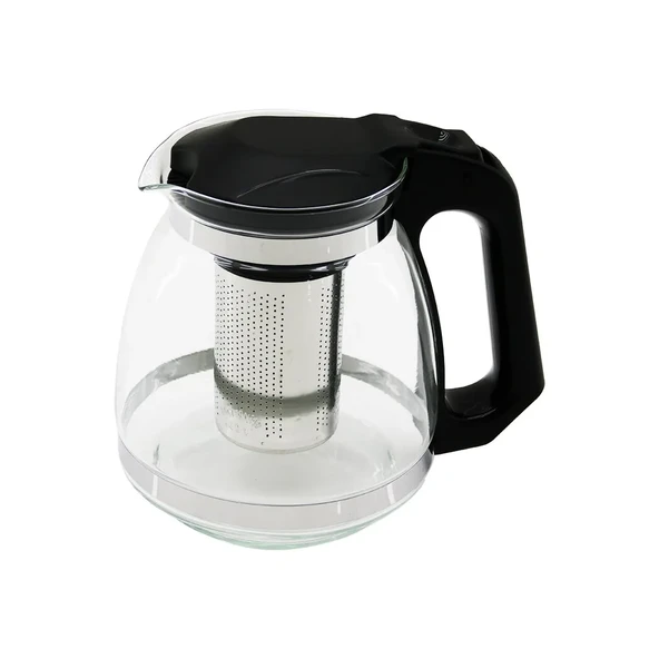 YAKUT Çelik Süzgeçli Cam Demlik 1500ml - 5