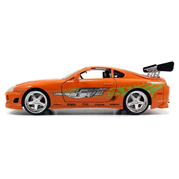 Jada 1:24 Fast & Furious Brian's 1995 Toyota Supra Mk4 Figürlü Set - 7