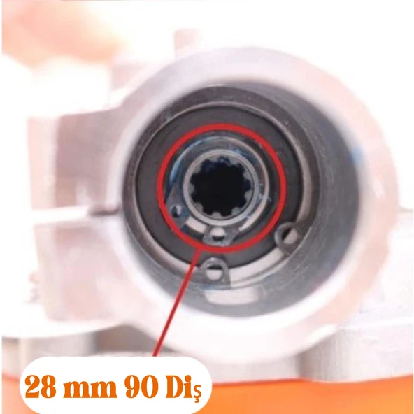 Solax 28 mm 9 Diş Tırpan Yedek Çapa Aparatı Bıçağı MTP2 Toprak İşleme Belleme Çapalama Uyumlu - Resim 3