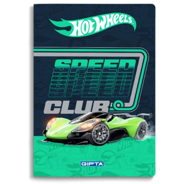 Gıpta Hot Wheels Karton Kapak Dikişli Not Defteri A6 48 Yaprak Çizgili (5443) - 2