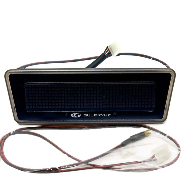 Sanel Otobüs İçin Saat Göstergesi Sıcaklık Göstergeli Çift Duracak Lambası Siyah Beyaz Gösterge İkazlı - 4