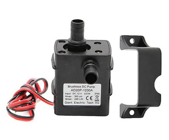 DC 12V Mini Su Sıvı Dalgıç Pompa AD620P-1230A 4.8w 240litresaat Su Geçirmez Akvaryum Meyvesuyu Süt Dalgıç Devridaim Motoru Sebil Kahve Bulaşık Dezenfeksiyon Medikal Makinesi - 5