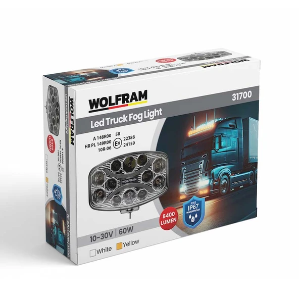 Tır Sis Lambası Dikdörtgen 10/30V 60W 3 Fonksiyonlu Led - 4