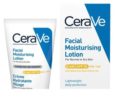 CeraVe Yüz Kremi SPF50 Normal ve Kuruya Dönük Cilt 52 Ml - SKT: 12 M - Resim 2