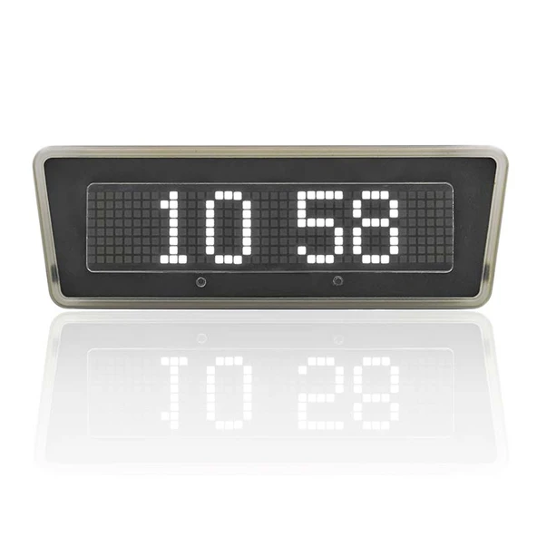 Sanel Otobüs İçin Saat Göstergesi Sıcaklık Göstergeli Duracak Lambası Siyah Beyaz Gösterge İkazlı