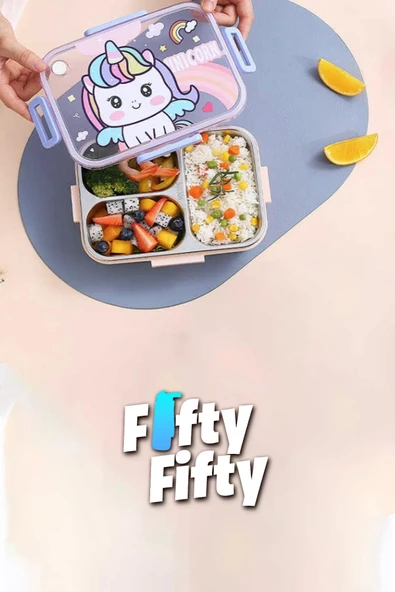 Vagonlife Lunch Box 750 ML (Sızdırmaz,Karışmaz Üç Bölmeli) Yeni Nesil Sefer Tası-FFLBOX50555 - 4