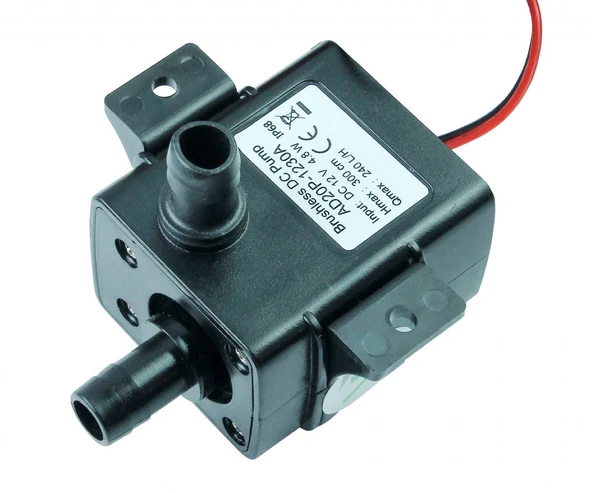 DC 12V Mini Su Sıvı Dalgıç Pompa AD620P-1230A 4.8w 240litresaat Su Geçirmez Akvaryum Meyvesuyu Süt Dalgıç Devridaim Motoru Sebil Kahve Bulaşık Dezenfeksiyon Medikal Makinesi - 6