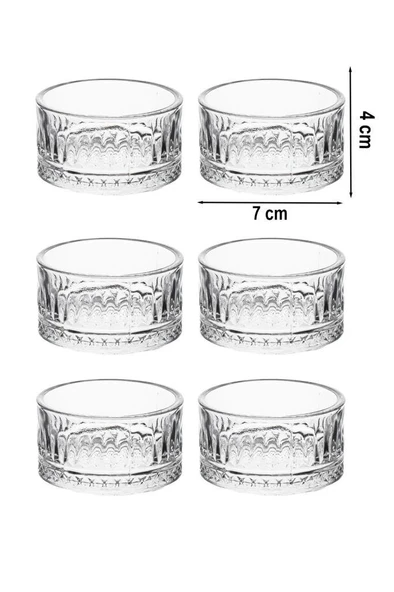 Amelia Kase 6 Lı Set Sosluk Puding Tatlı Dondurma Kasesi - 2