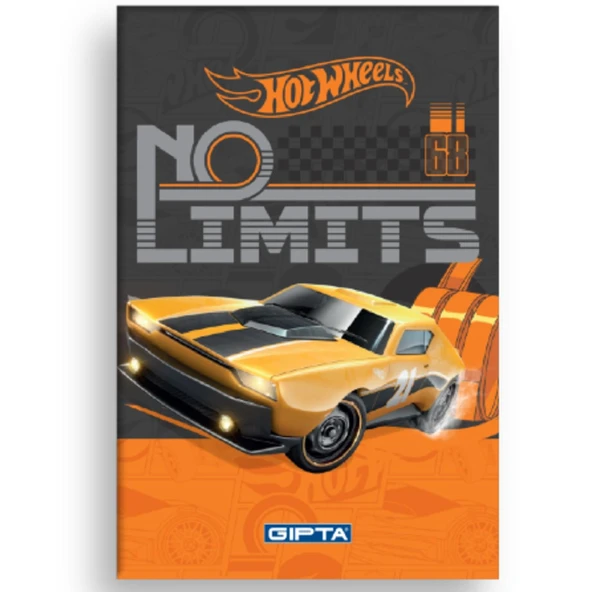Gıpta Hot Wheels Karton Kapak Dikişli Not Defteri A6 48 Yaprak Çizgili (5443) - 5