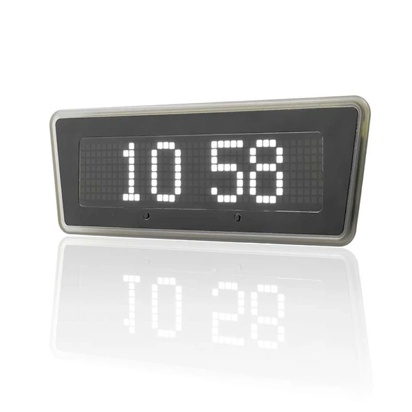 Sanel Otobüs İçin Saat Göstergesi Sıcaklık Göstergeli Duracak Lambası Siyah Beyaz Gösterge İkazlı - 2