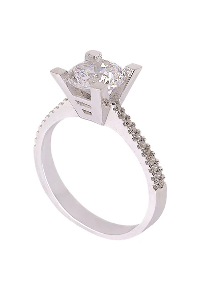 Cigold Taşlı Yüzük 14 Ayar Altın 3.16 Gr OA-C11501039168 - Resim 3