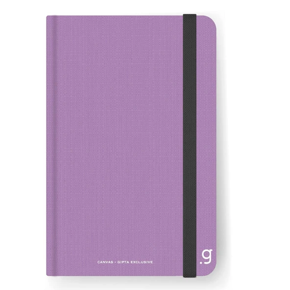 Gıpta Canvas Notes Sert Kapak Dikişli Lastikli Not Defteri 9x14 96 Yaprak Çizgili (6975) - 4