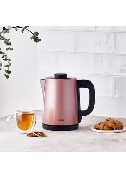 Karaca Tea Break Rose Gold 1650 W Çelik Demlikli Çay Makinesi - 3