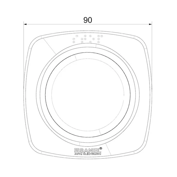 Sanel Otobüs Ve Trammvaylar İçin İkazlı Işıklı Buton Bebek Arabası Ve Engelli Görselli Yeşil Zemin - 4