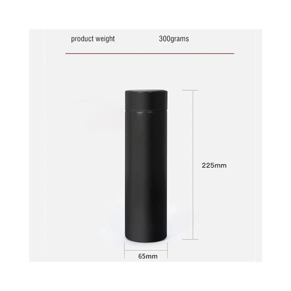 Tohana H2O Led Dereceli Termos Matara Siyah - 6