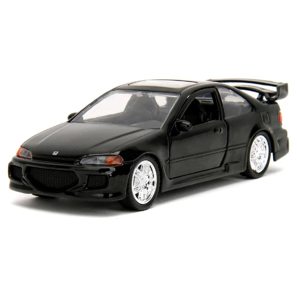 Jada 1:32 Fast & Furious Legacy Series Twin Pack W1/1 Heist Honda Civic EJ1 & Han's Mazda RX-7 - Resim 6