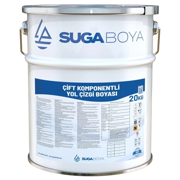 SUGA ÇİFT KOMPONENTLİ YOL ÇİZGİ BOYASI 20 KG - 4